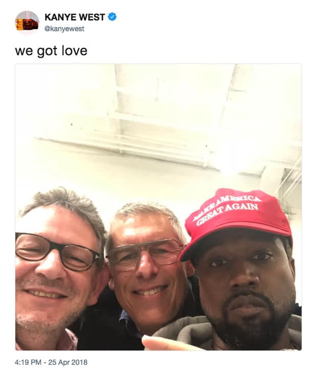 Kanye West Donald Trump Tweet Kanye West