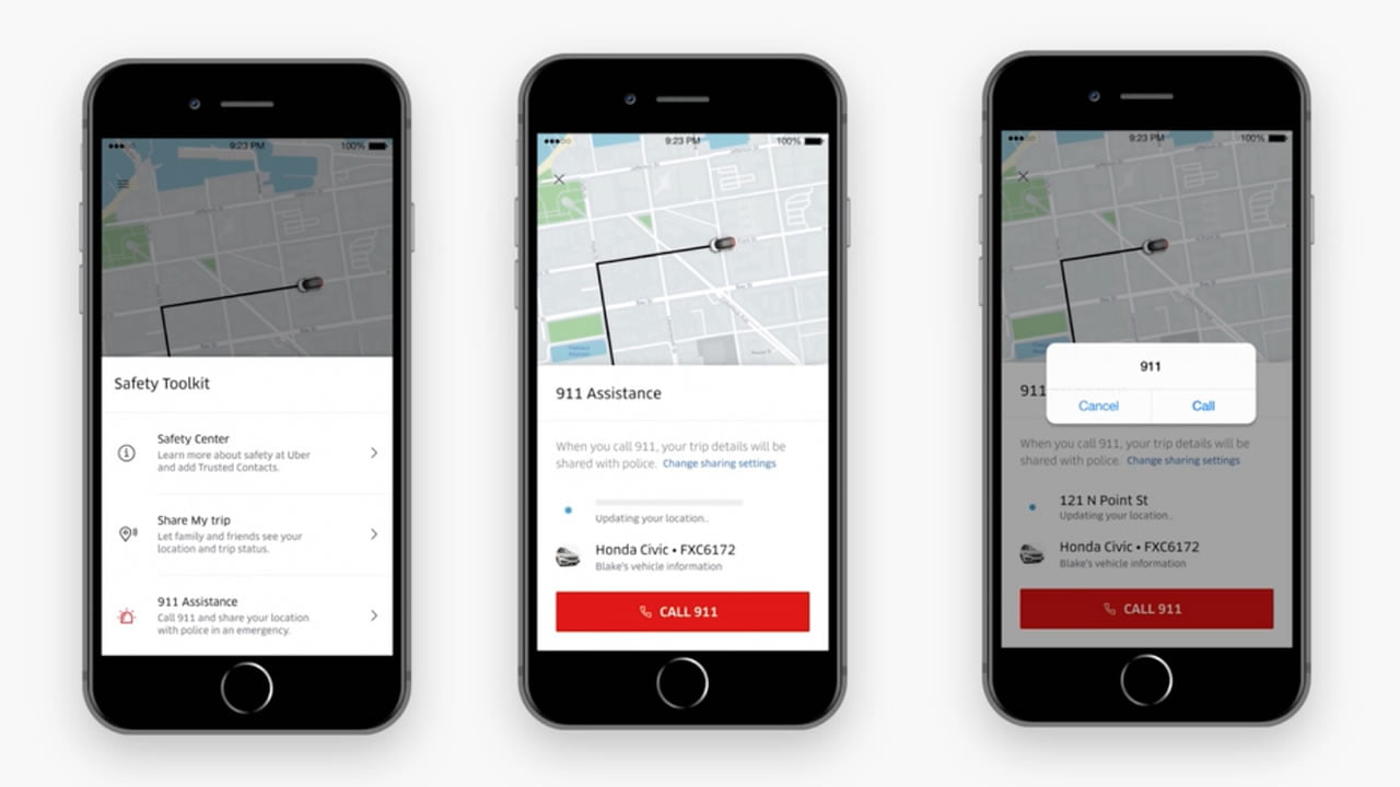 Uber incorporó un botón de pánico en la App para los usuarios