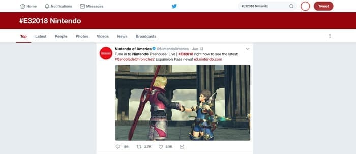 E Nintendo Twitter Lo más comentado de la E3 2018 en Twitter fue sobre Nintendo