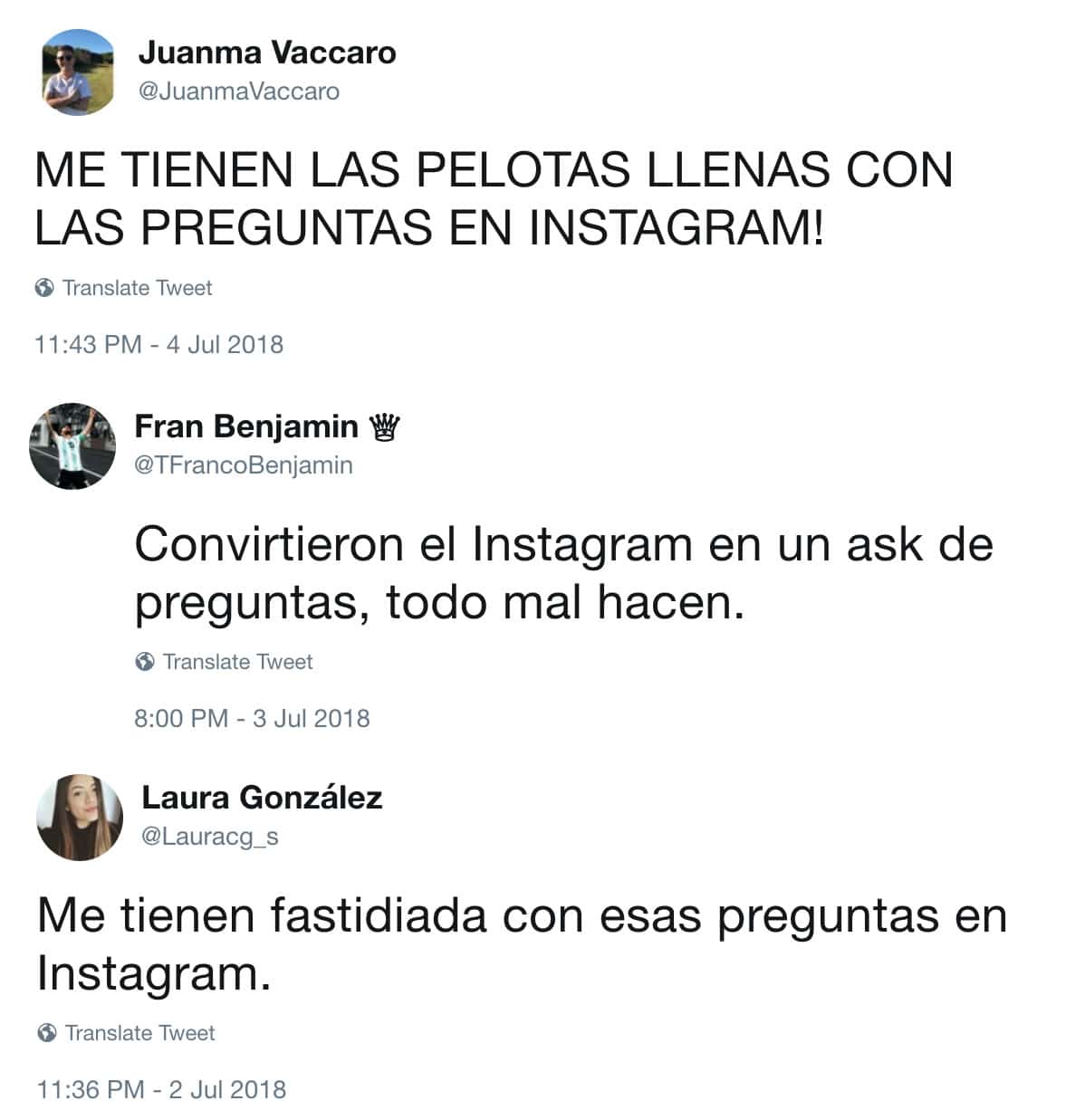 preguntas en instagram