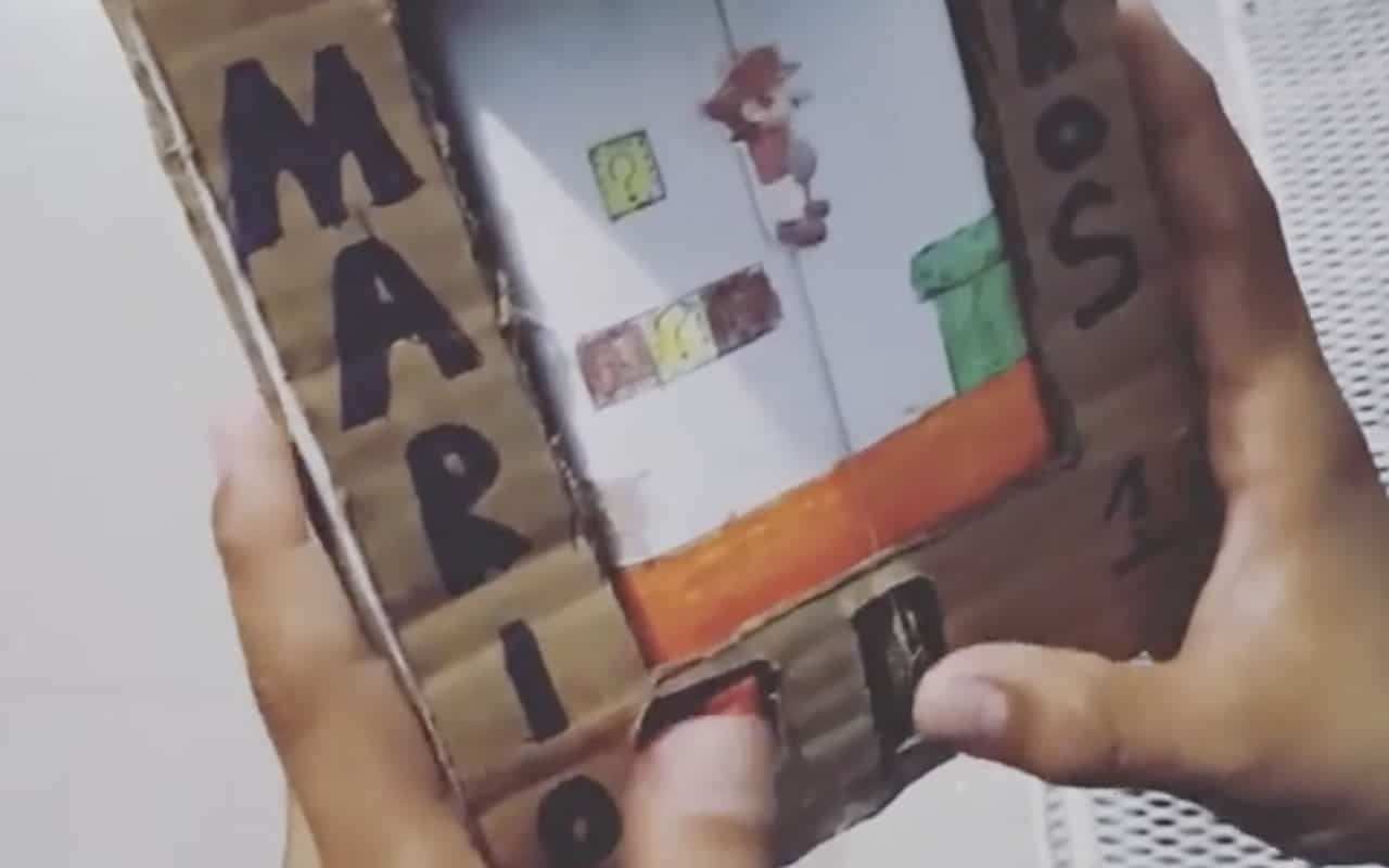 Super Mario de cartón