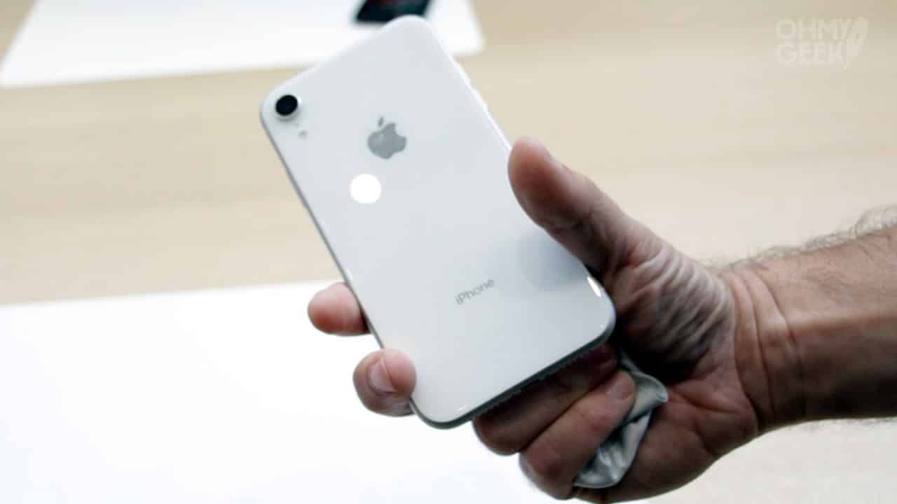 Iphone Xr White Back iPhone XR Blanco.