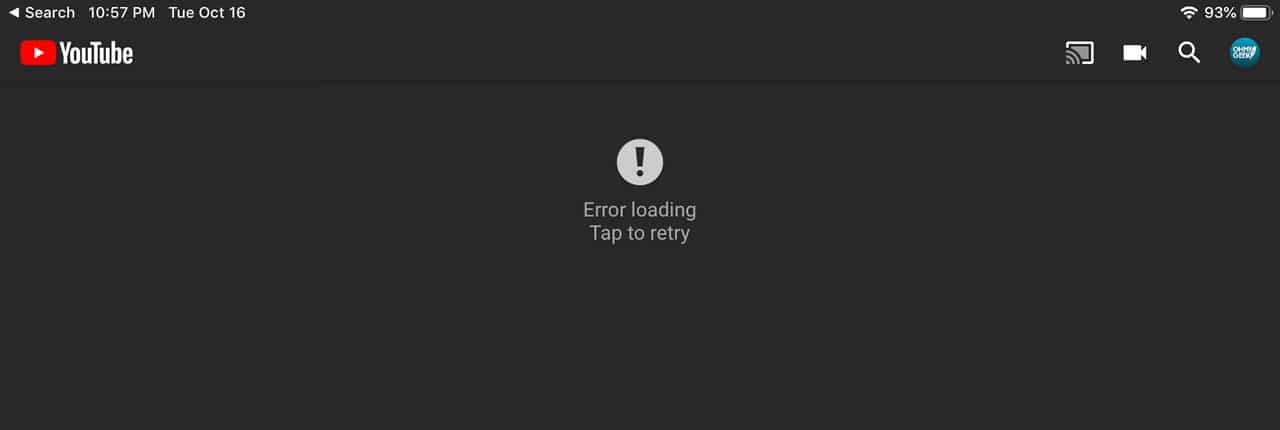 YouTube se cayó a nivel mundial y no muestra contenidos