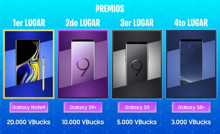 Premios Torneo Fornite Inscríbete en el primer torneo de Fortnite para celulares en Chile