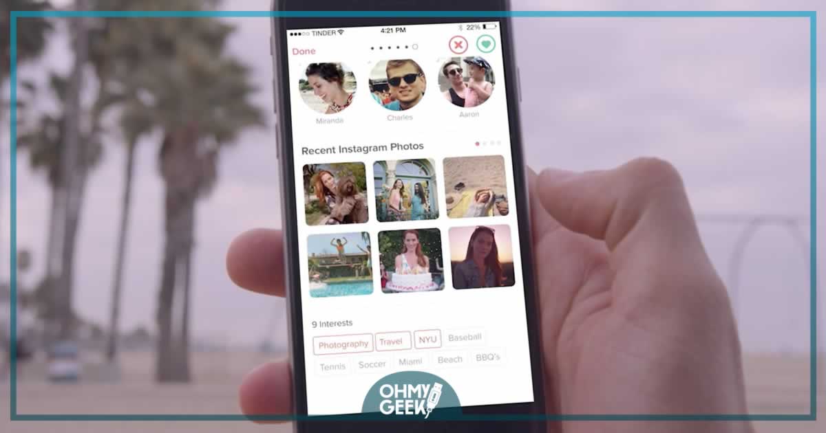 Tinder ya no muestra los perfiles de Instagram, sólo las fotos OhMyGeek!