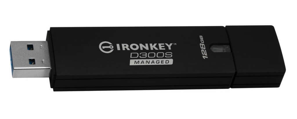 IronKey D300: un pendrive con encriptación y número de serie propio.