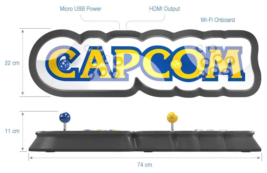 Capcom Home Arcade Home Arcade: la "consola" de Capcom con forma de joystick.