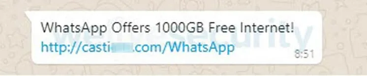 Estafa Whatsapp Gb Nueva estafa por WhatsApp ofrece 1000 GB para navegar por Internet.