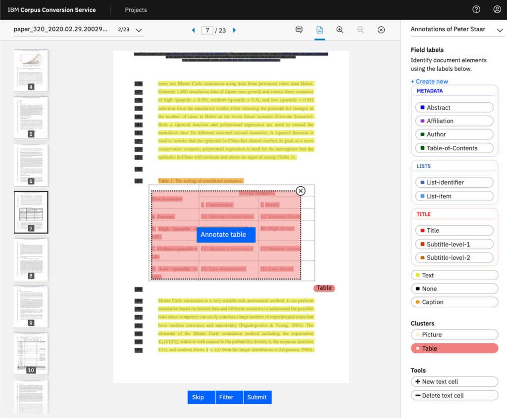 Ibm Corpus Converversion Service IBM ocupa inteligencia artificial para ayudar a encontrar tratamientos médicos contra el Coronavirus.