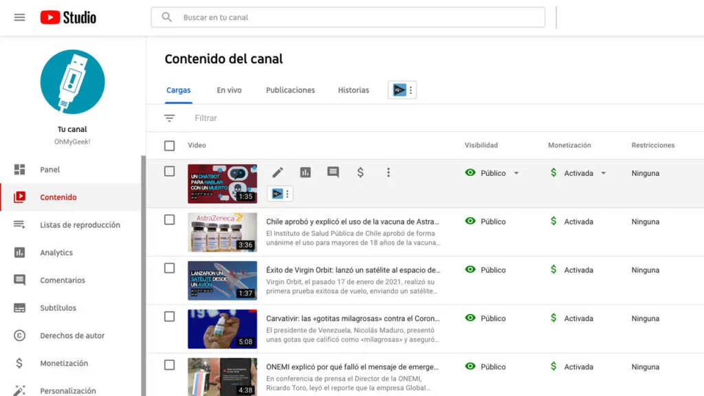 Youtube Studio ¿Cómo mantener seguro tu canal de YouTube según Google?
