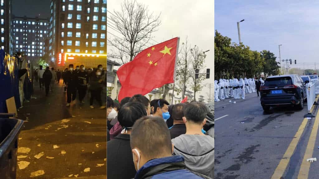 Violentas protestas se registran en la fábrica más grande de construcción del iPhone en China