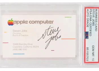 Tarjeta Presentacion Subasta Steve Jobs