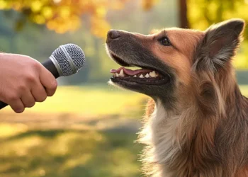 Perro Ladridos Microfono
