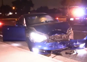 Tesla Choco Policia Junio 2024 - Tesla