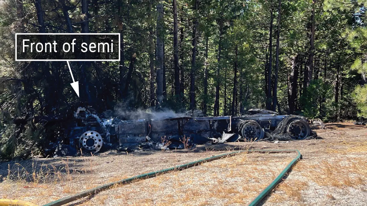 Tesla Semi Incendiado - Tesla Semi