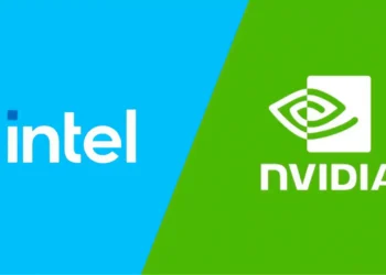 Intel Nvidia Logos - Dow Jones