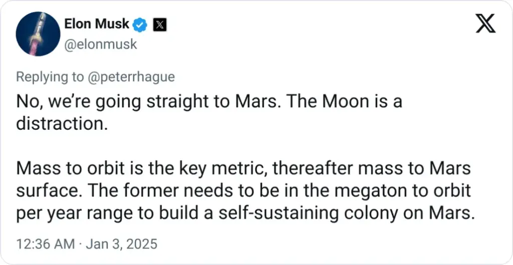Elon Musk Tweet Luna 2025