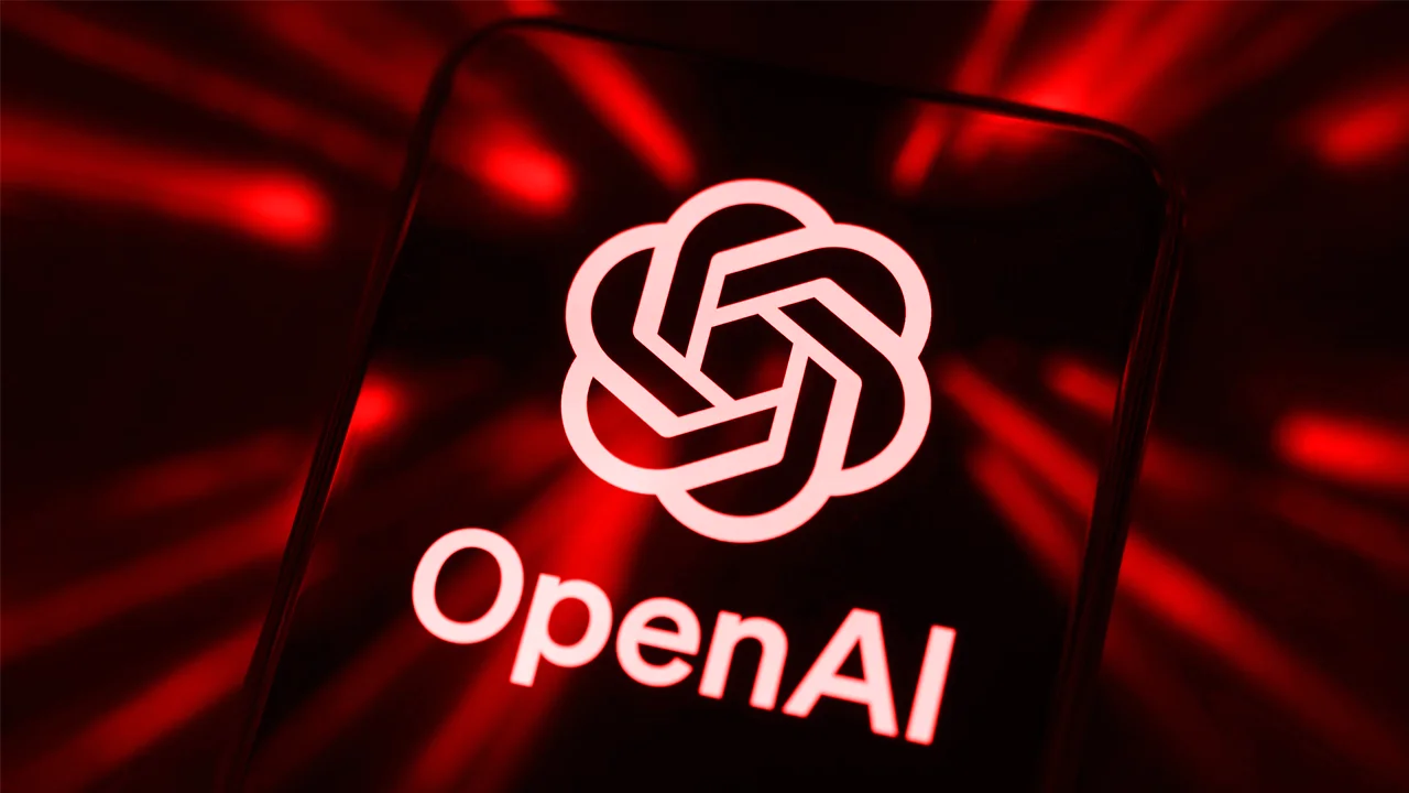 OpenAI Logo en Rojo