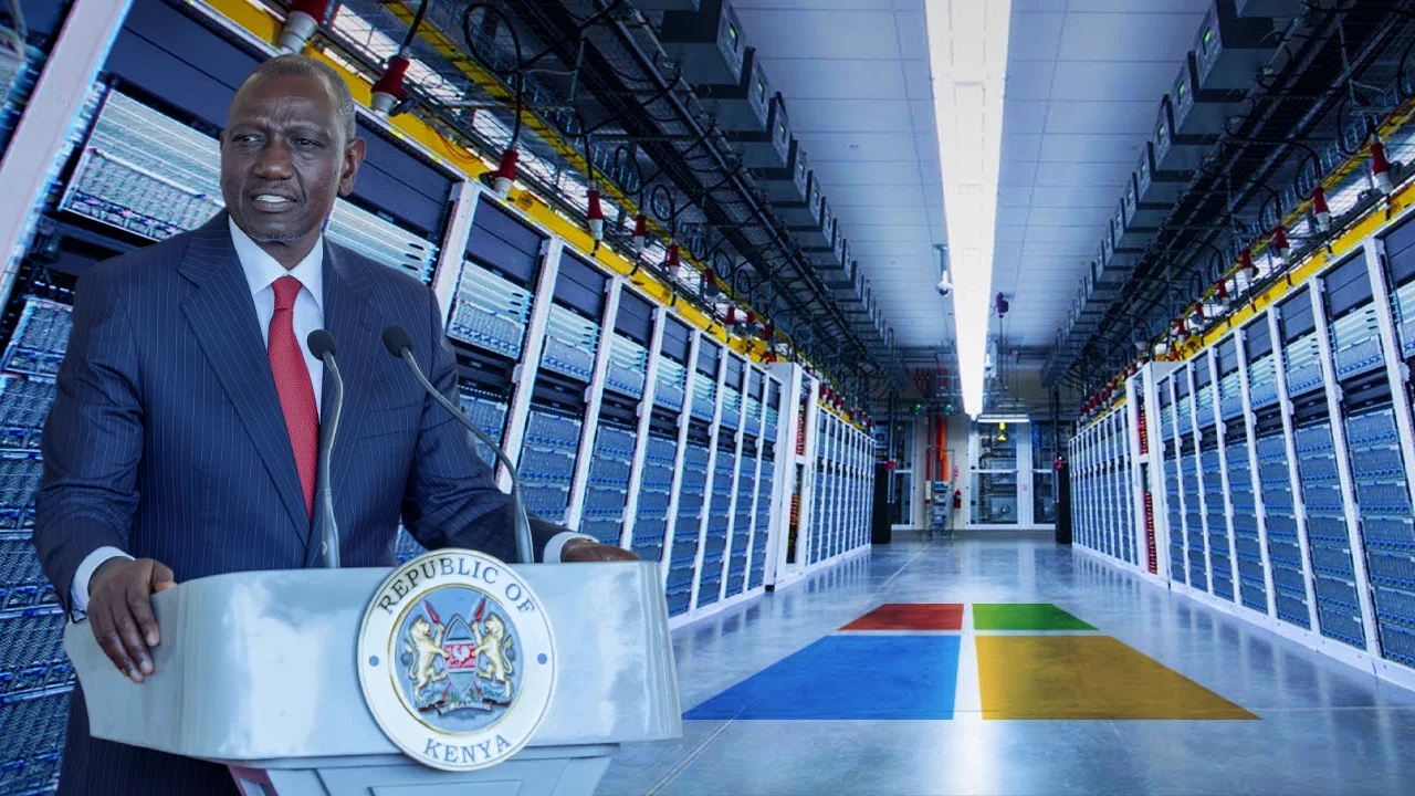 Presidente Kenia Data center Microsoft