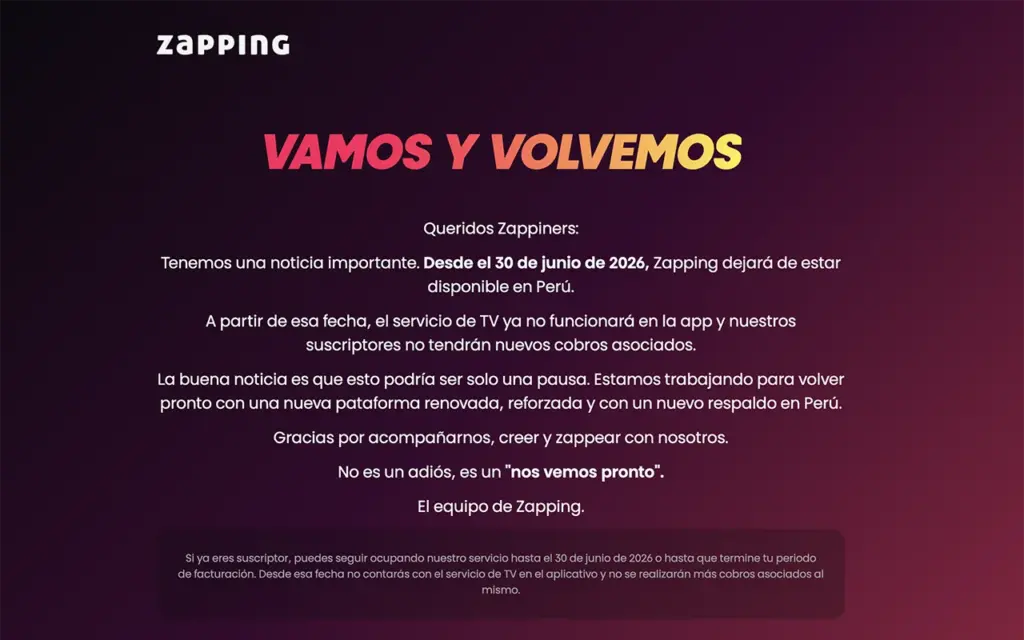 Fin de Zapping Peru