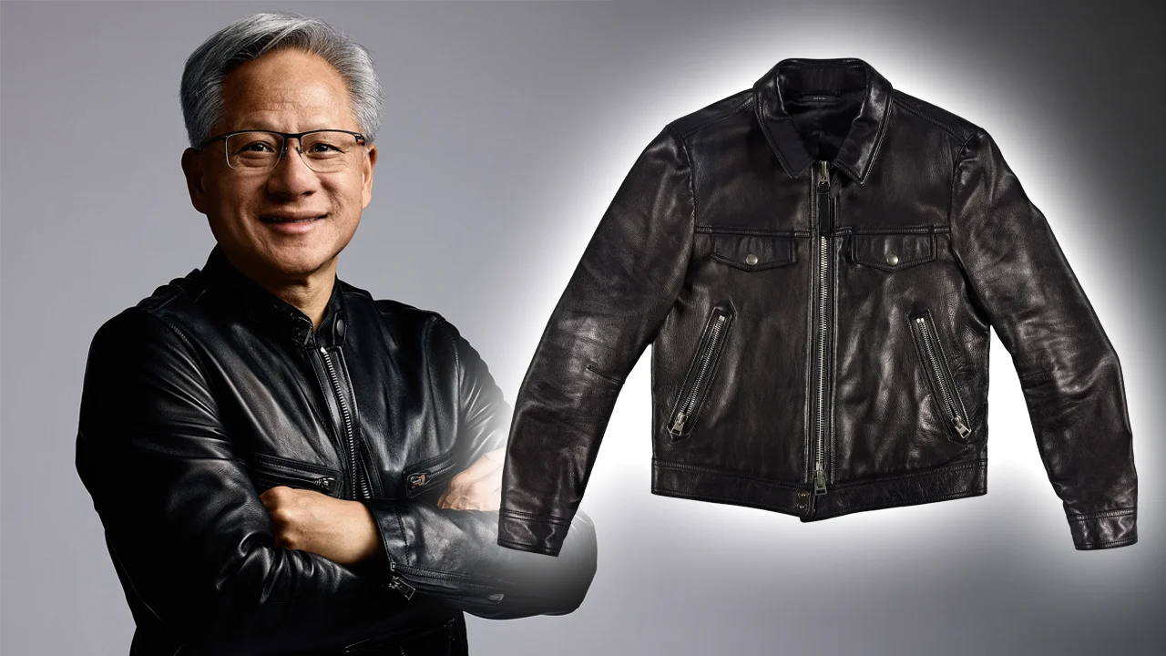 Jensen Huang Chaqueta de Cuero