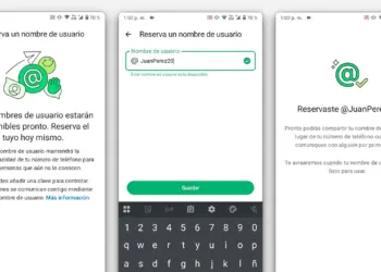 Nombre de usuario WhatsApp reserva