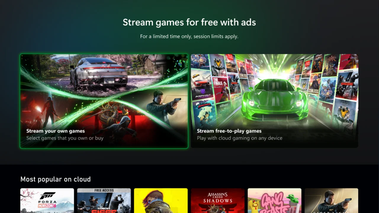 Prueba juegos con publicidad Xbox