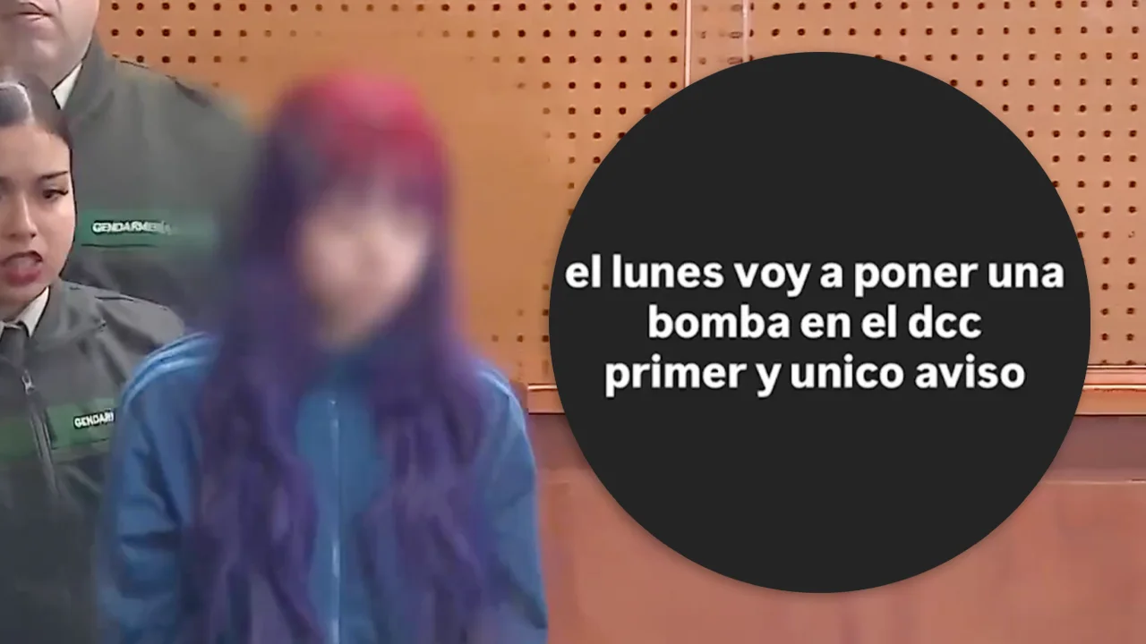 Estudiante Bomba Instagram U de Chile