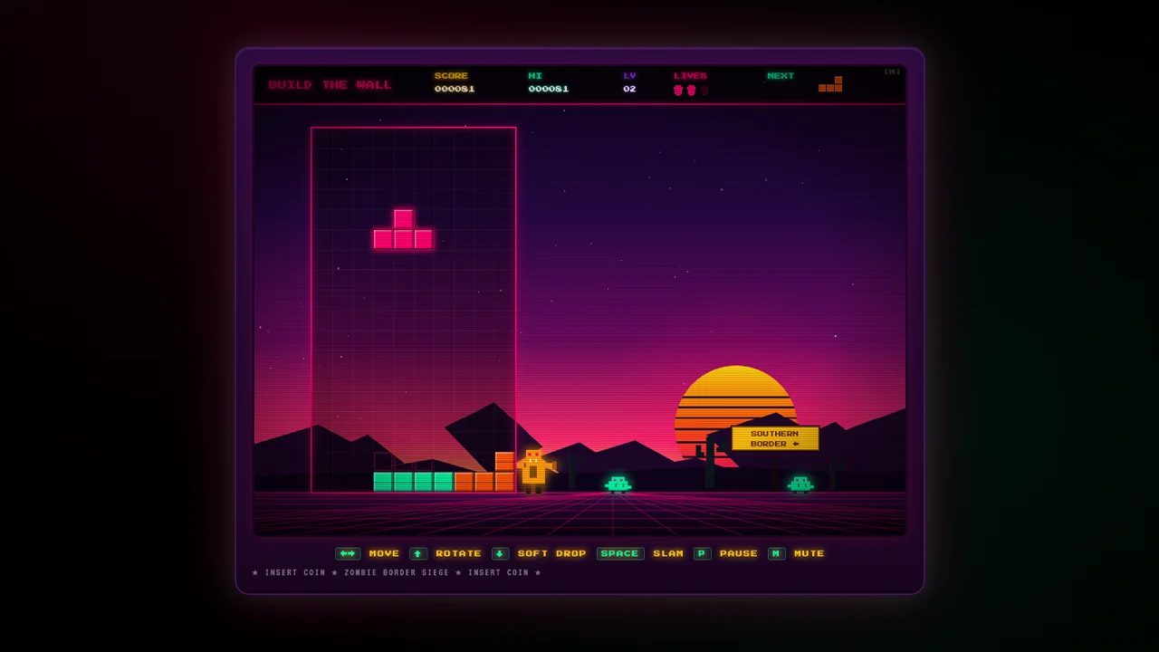 Build the Wall Tetris