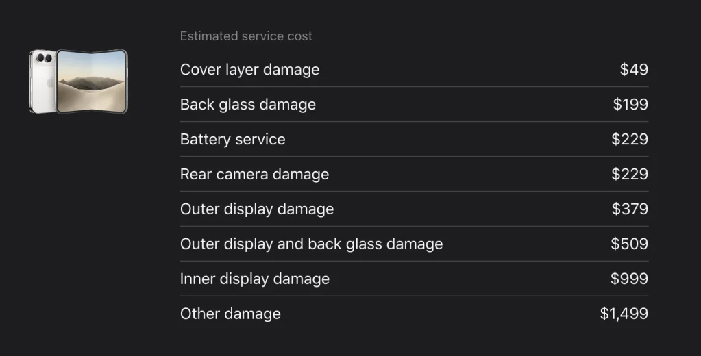 Precios arreglo iPhone Duo Apple EEUU